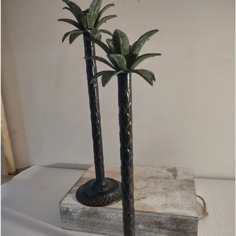👍 Palm Tree Candle Holders C5